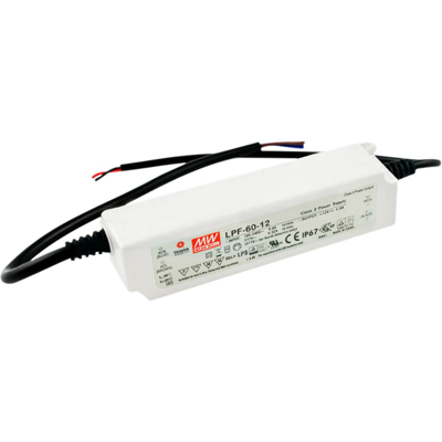 LED Driver Mean Well 12V 60W IP67 Dimbar