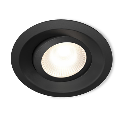 Plejd Downlight DWN-01, 8W, 2200-4000K, Svart, Tiltbar, 6-Pack